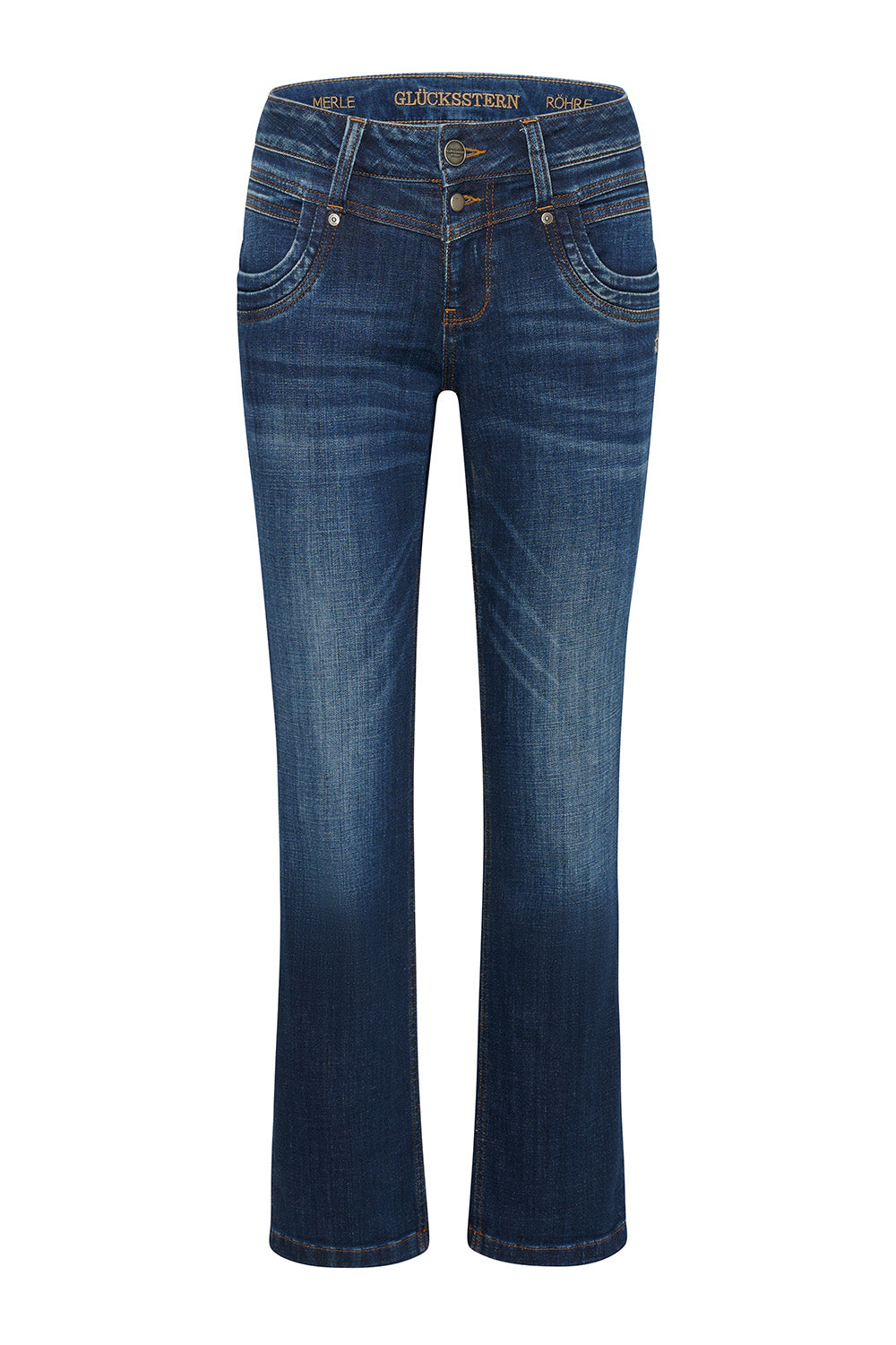 Merle – Straight Leg Jeans in Rheinblau