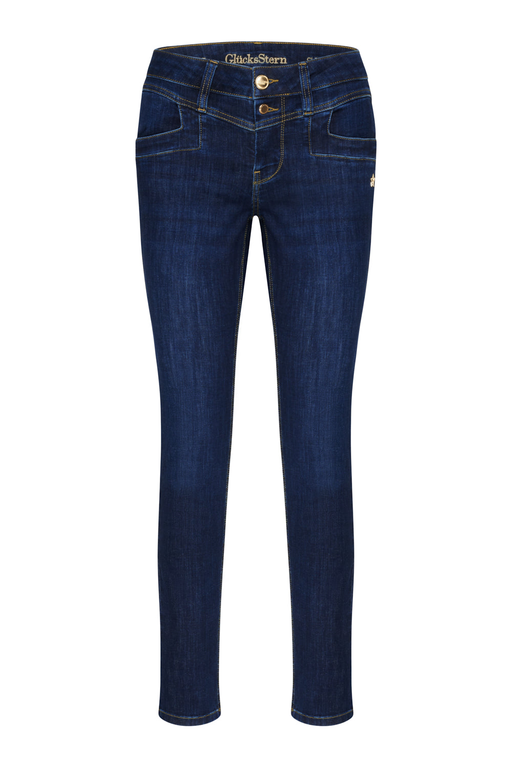 Merle – Slim Fit Jeans in Wunschblau mit mittlerer Leibhöhe