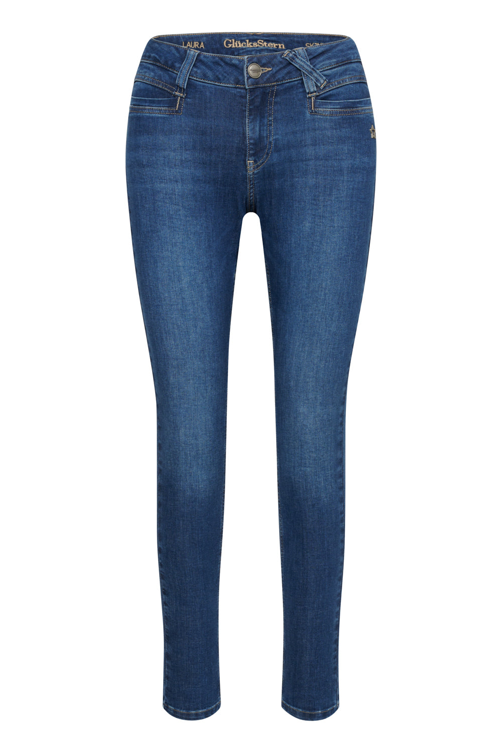 Laura Skinny Fit Jeans – Edelblau & Soft Denim, hohe Leibhöhe