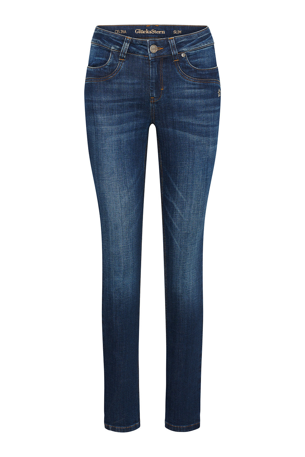 Celina – Slim Fit Jeans in Rheinblau