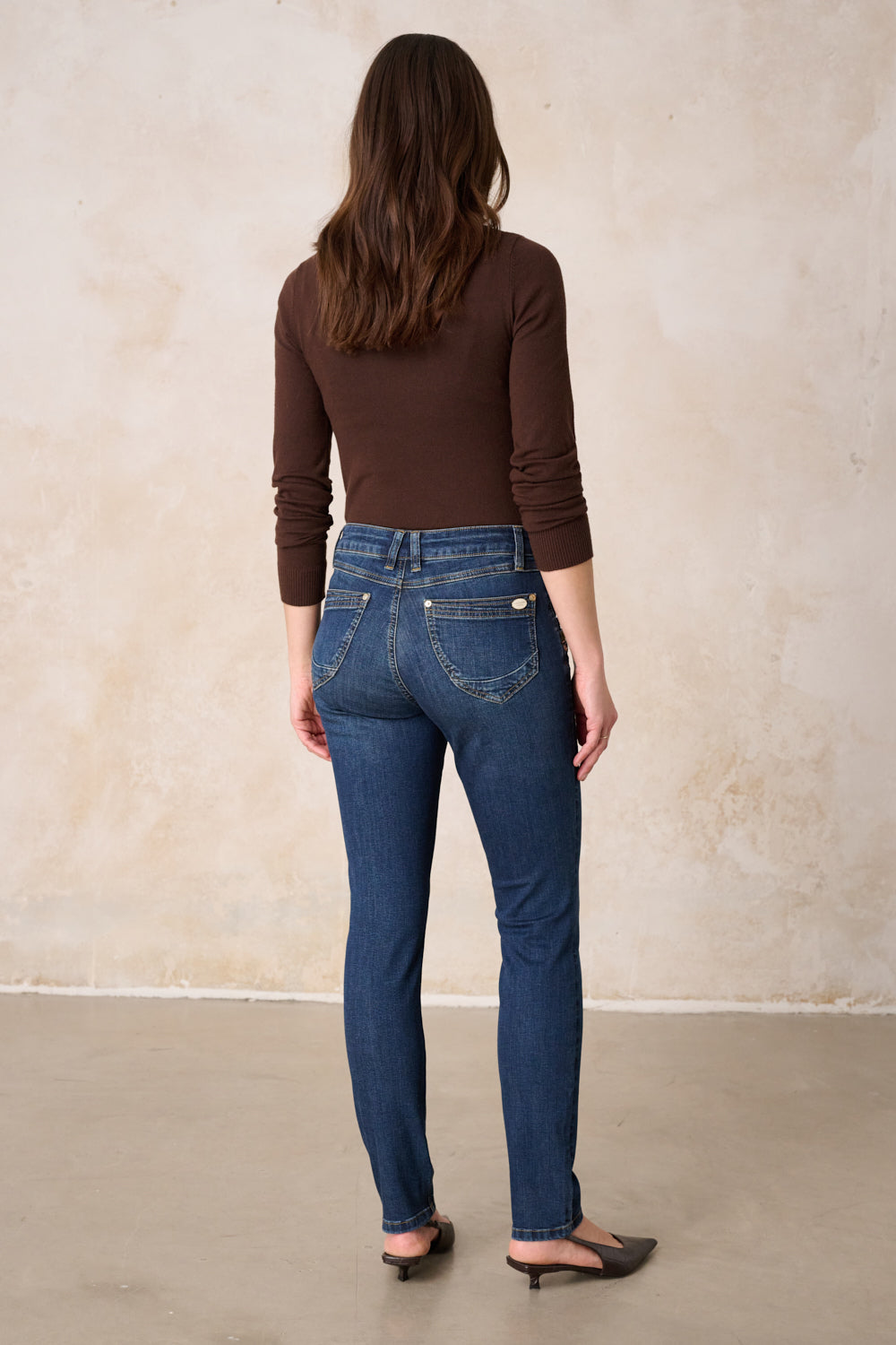 Merle – Slim Fit Jeans in Himmelblau