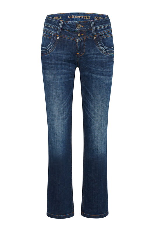Merle – Straight Leg Jeans in Rheinblau