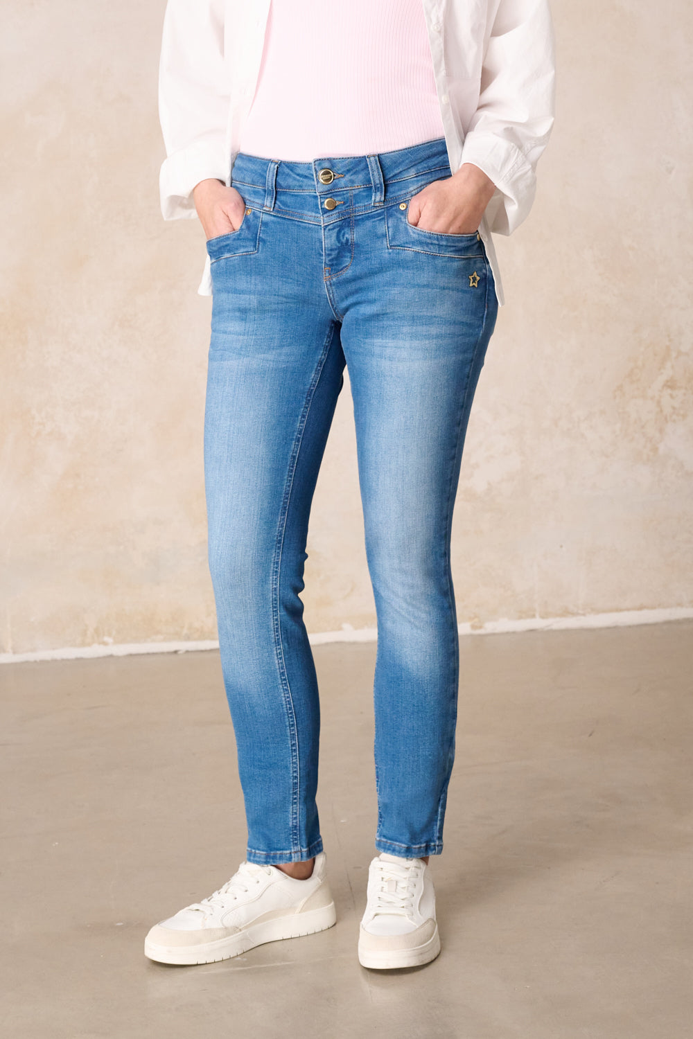Merle - Slim Fit Jeans – Opalblau