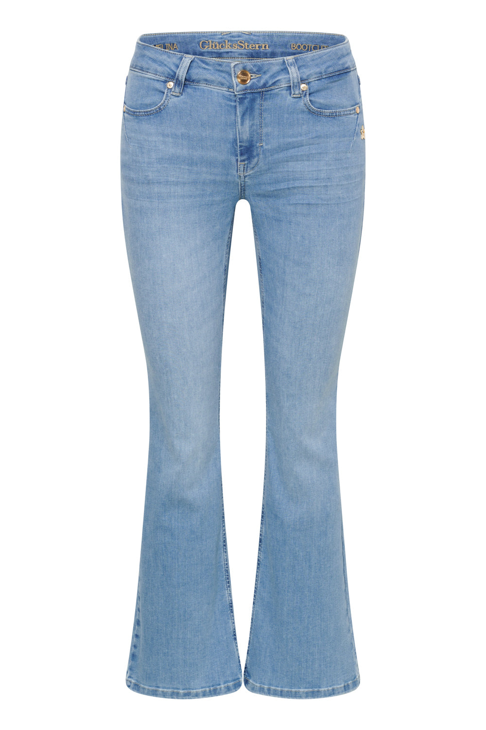 Melina - Bootcut Jeans – Kristallblau