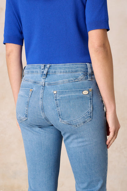Melina - Bootcut Jeans – Kristallblau
