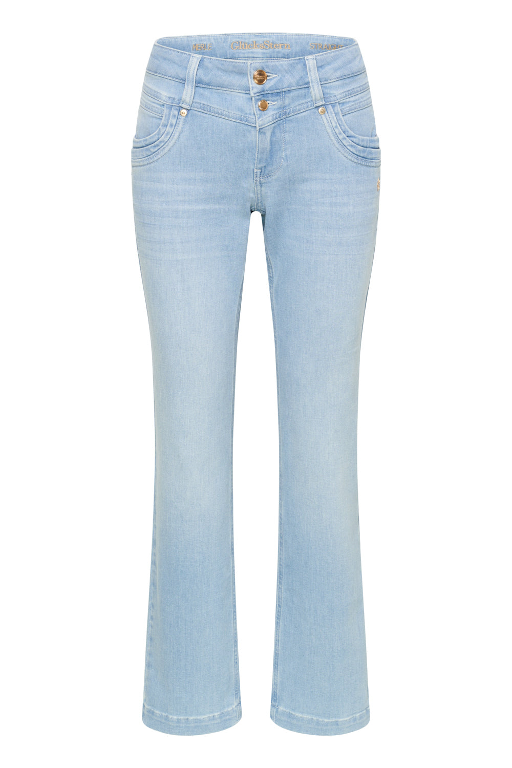 Merle - Straight Leg Jeans - Isarblau
