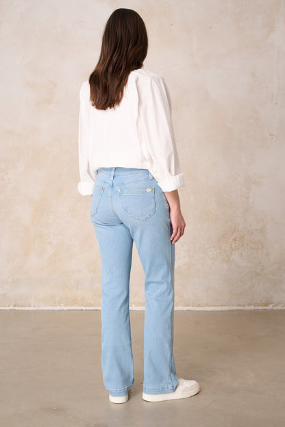 Merle - Straight Leg Jeans - Isarblau
