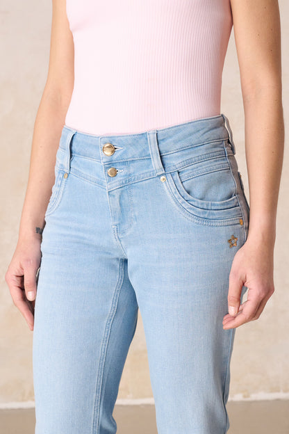 Merle - Straight Leg Jeans - Isarblau
