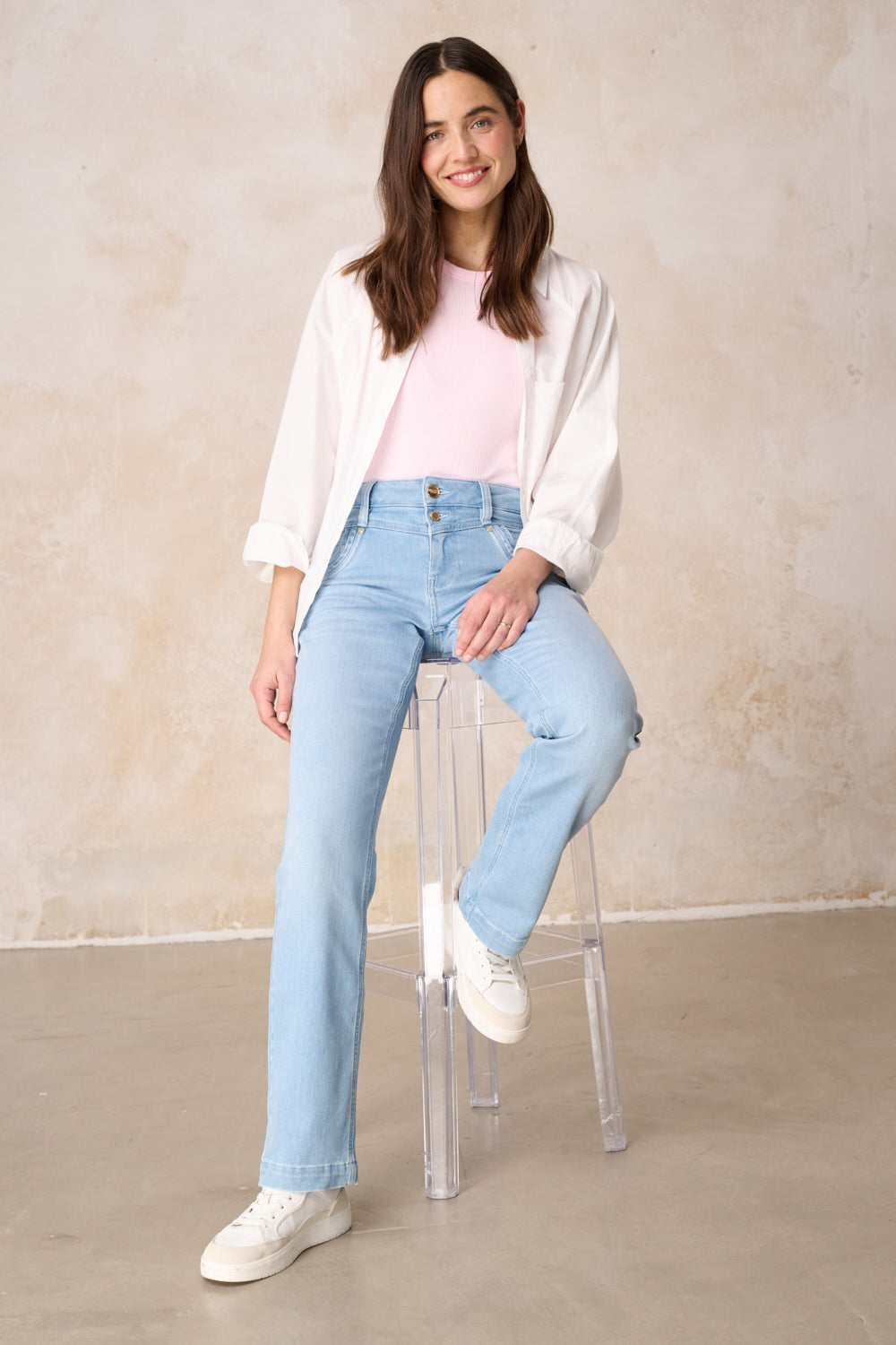 Merle - Straight Leg Jeans - Isarblau
