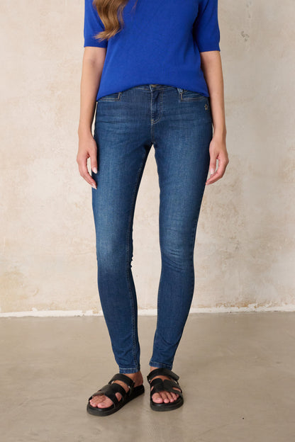 Laura Skinny Fit Jeans – Edelblau & Soft Denim, hohe Leibhöhe