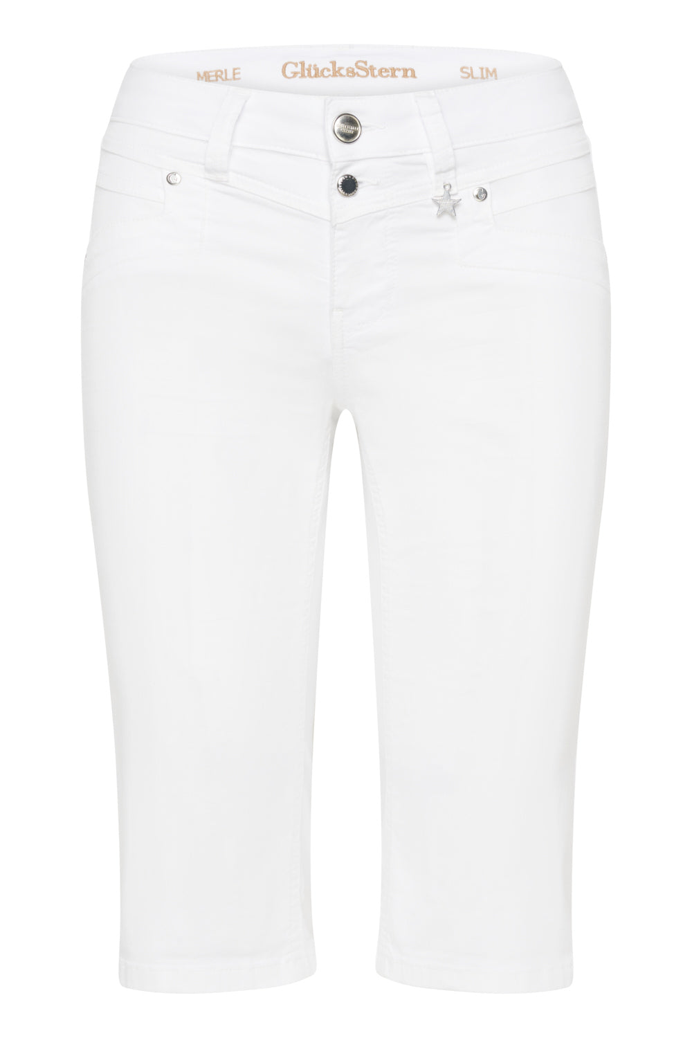Merle Slim Royalweiß Bermuda