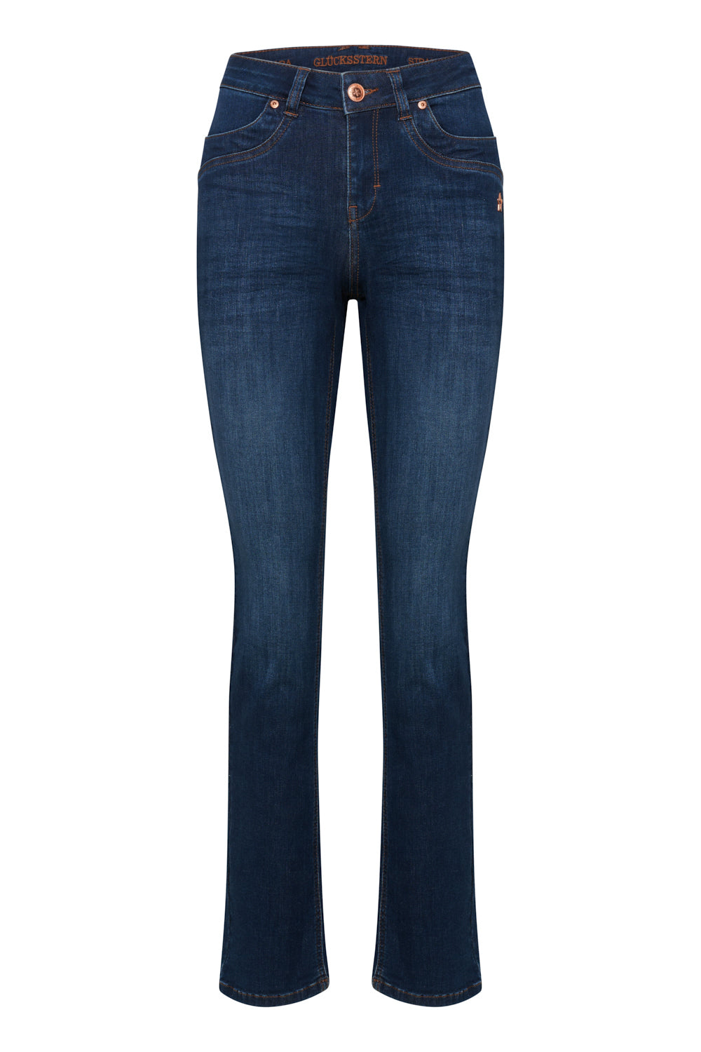 Celina – Slim Fit Jeans in Donaublau