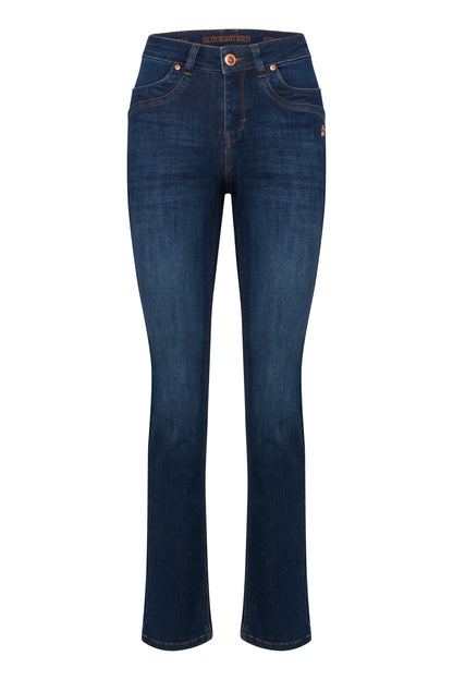 Celina – Slim Fit Jeans in Donaublau