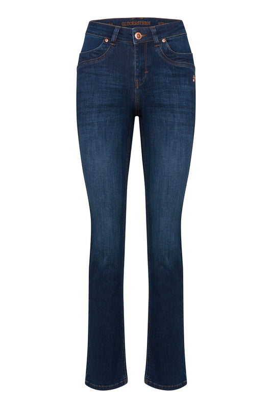 Celina – Slim Fit Jeans in Donaublau