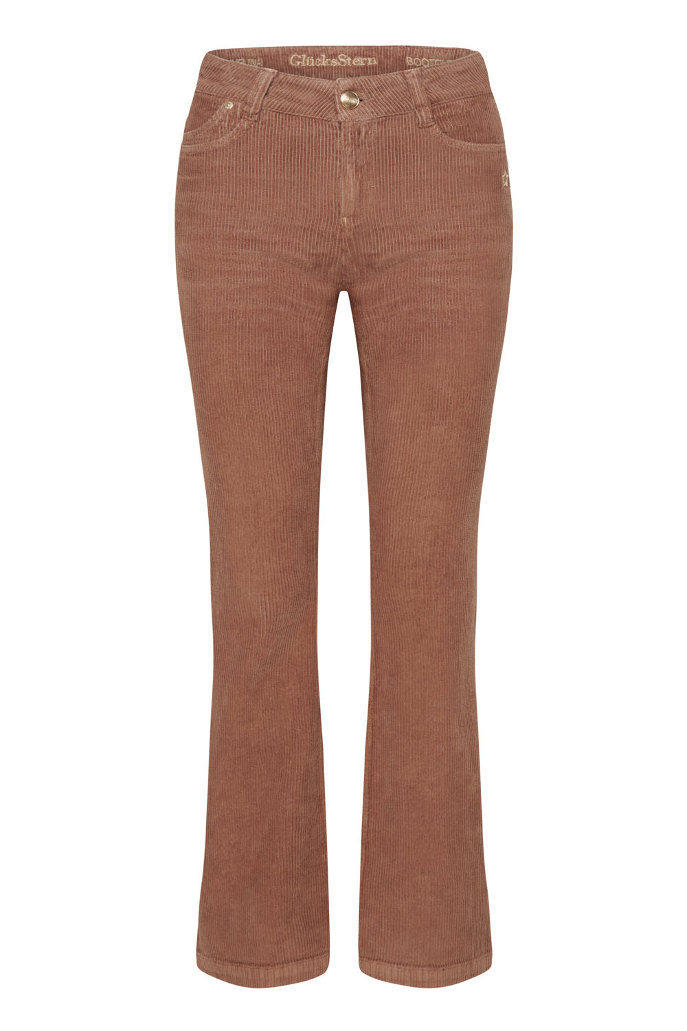 Melina - Bootcut Jeans – Cordbraun