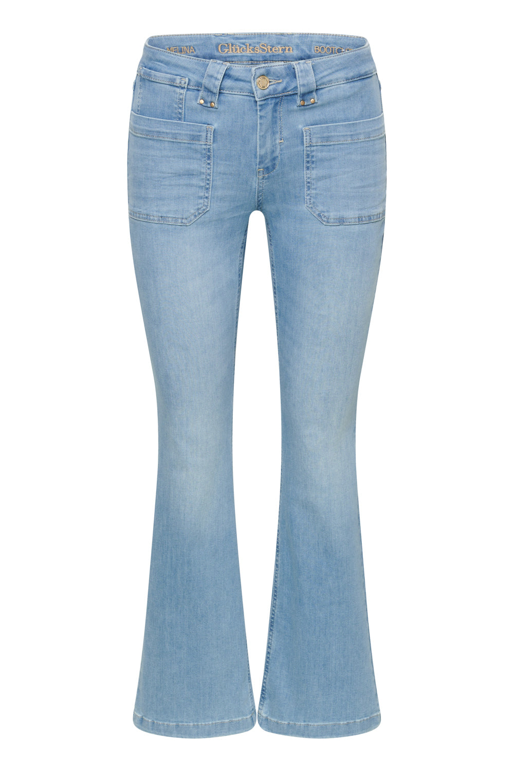 Melina - Bootcut Jeans – Holunderblau