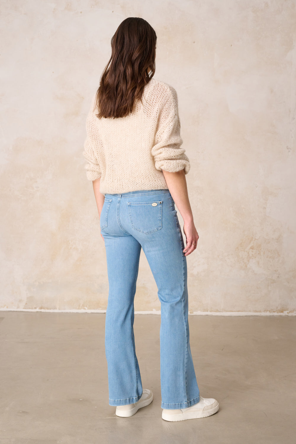 Melina - Bootcut Jeans – Holunderblau